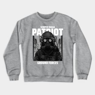 TRUMP-SEMPER MAGA PATRIOT-GROUNG FORCES-T-SHIRT Crewneck Sweatshirt